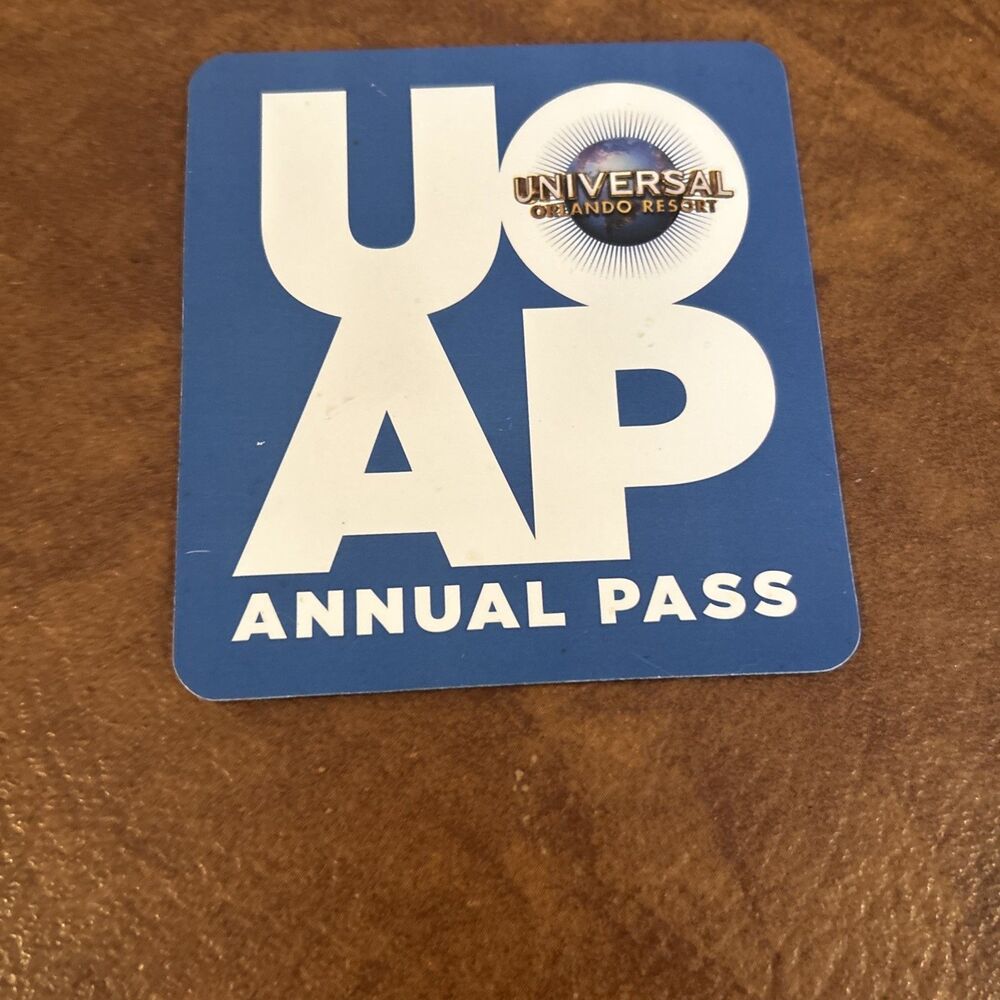 Universal Orlando Annual Passholder Magnet ORIGINAL BLUE RAYS Studios UOAP First